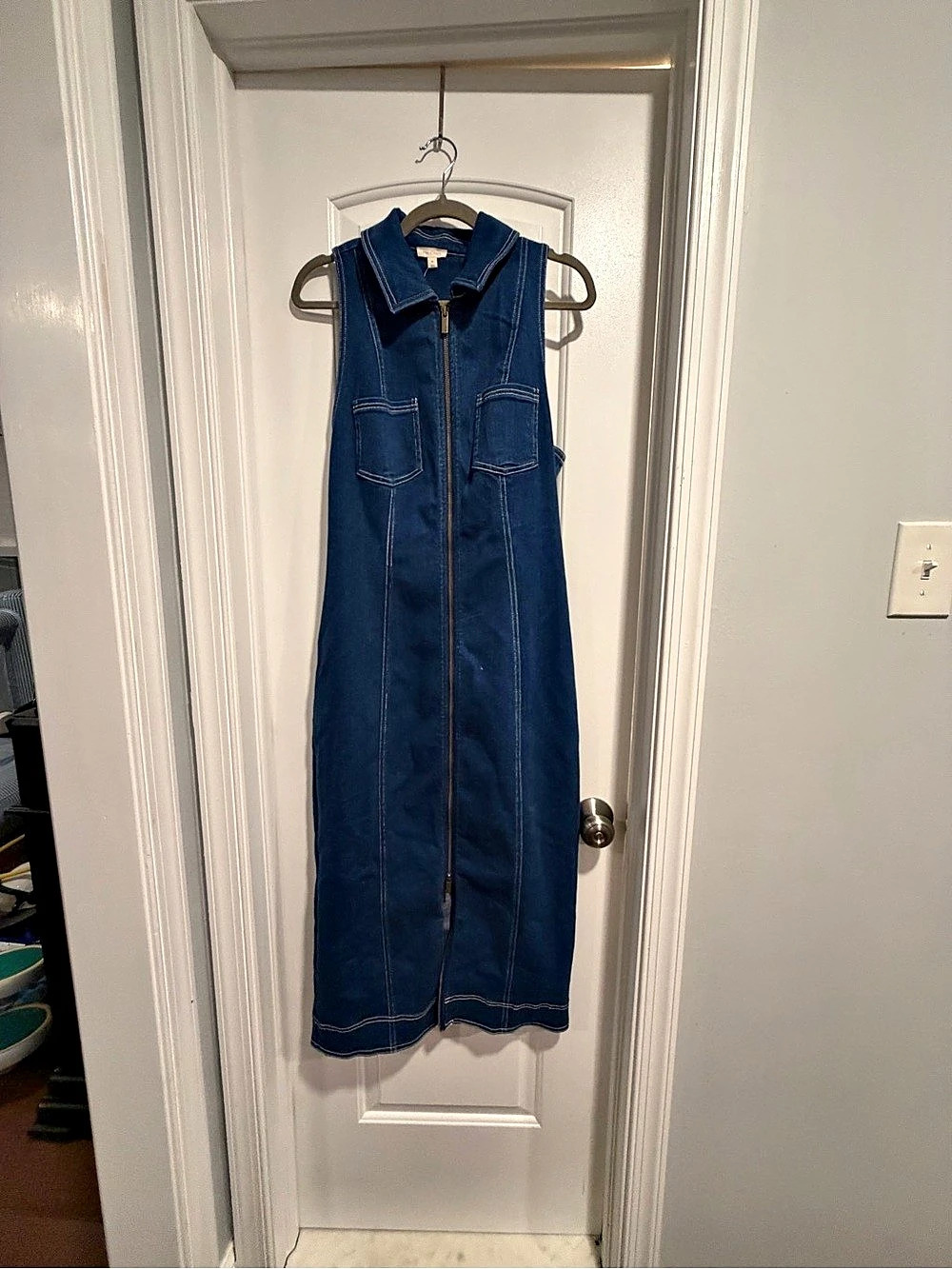 Anthropologie Pilcro Denim Maxi Dress XL NWT